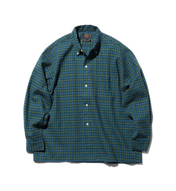BEAMS PLUS「Open B. D. Dobby Plaid」|シャツ・ブラウス|BLUE