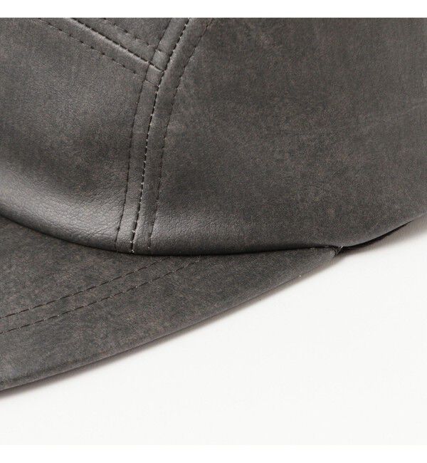 BEAMS PLUS「5 Panel Long Bill Aged Fake Leather」|その他|