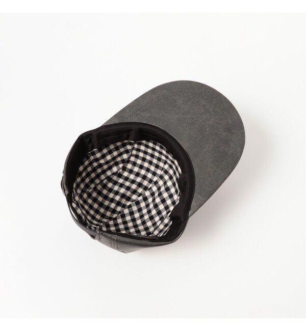 BEAMS PLUS「5 Panel Long Bill Aged Fake Leather」|その他|