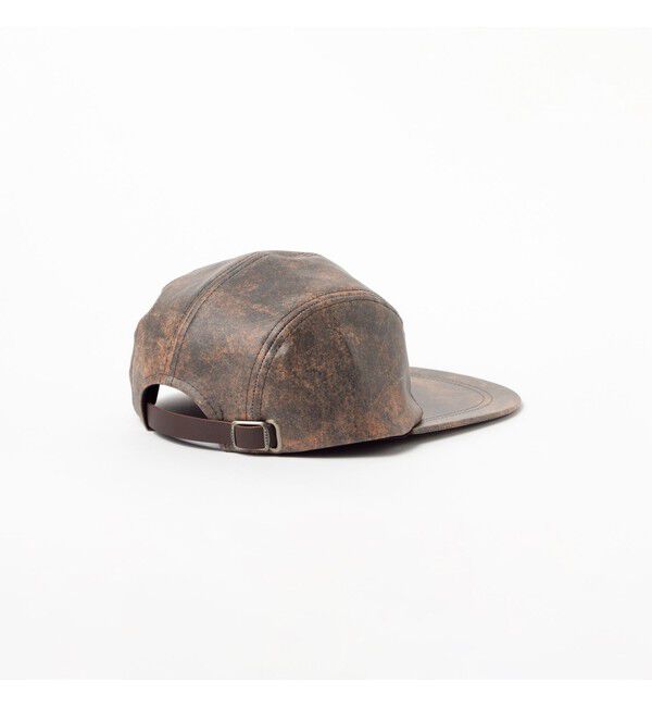 BEAMS PLUS「5 Panel Long Bill Aged Fake Leather」|その他|