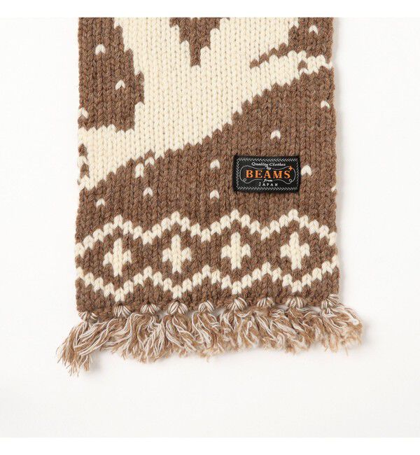 BEAMS PLUS「Muffler Jacquard Nordic Pattern」|マフラー|