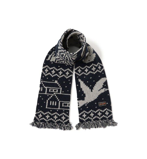 BEAMS PLUS「Muffler Jacquard Nordic Pattern」|マフラー|