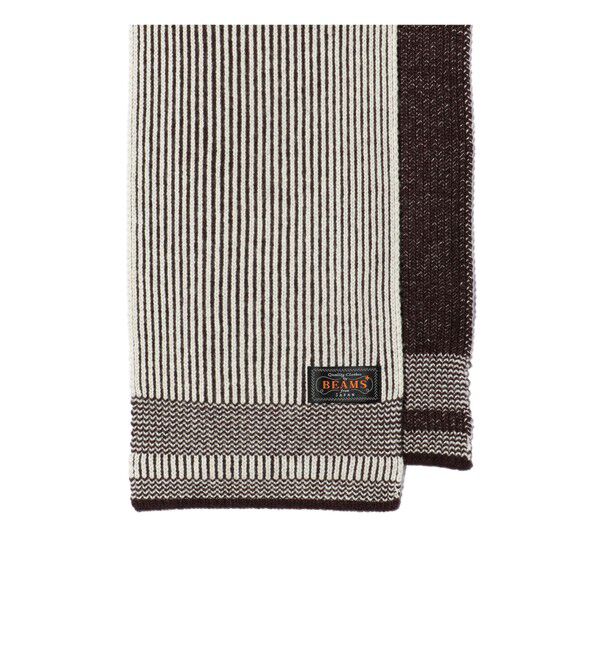 BEAMS PLUS「Wool Cashmere Rib Scarf」|マフラー|
