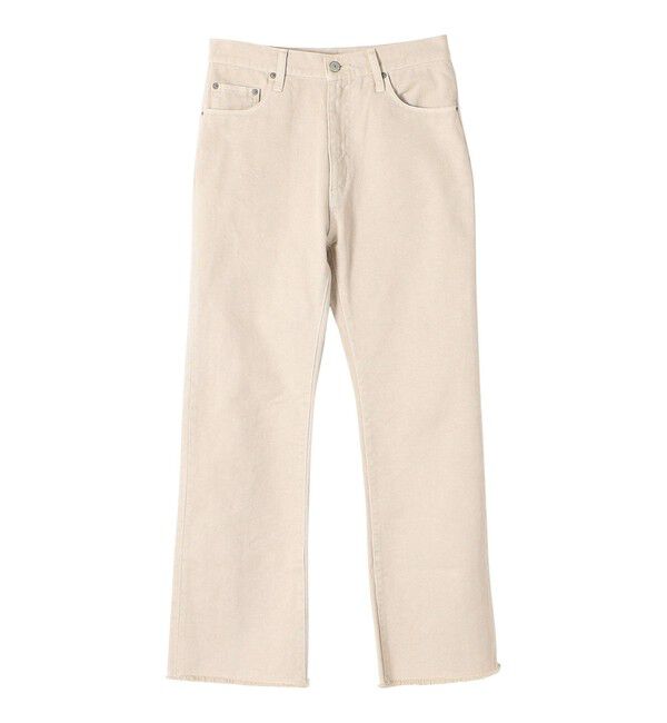 SHIPS any「SHIPS any:〈ウォッシャブル〉オーガニック ツイル フレア パンツ」|デニム|