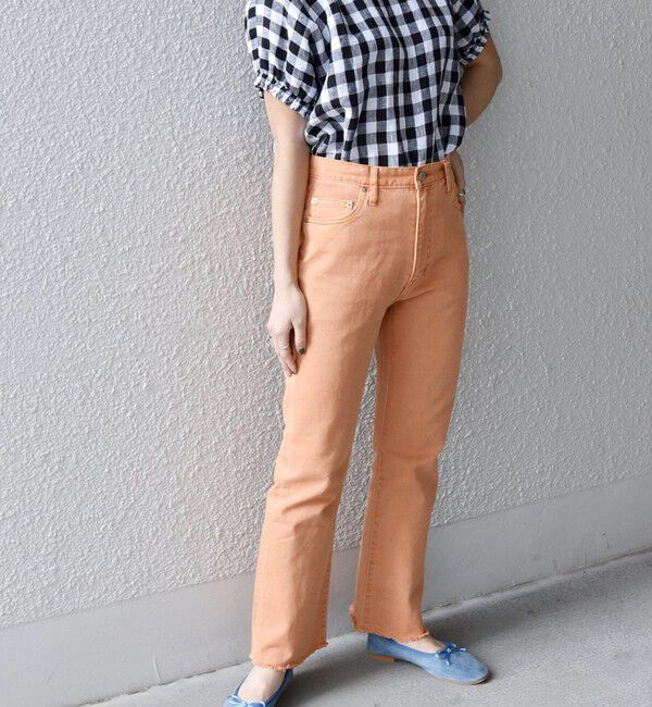 SHIPS any「SHIPS any:〈ウォッシャブル〉オーガニック ツイル フレア パンツ」|デニム|