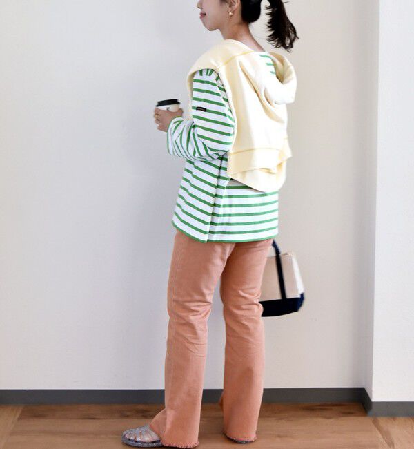 SHIPS any「SHIPS any:〈ウォッシャブル〉オーガニック ツイル フレア パンツ」|デニム|