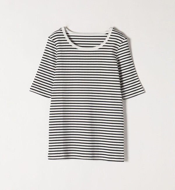 SHIPS any「SHIPS any:〈ウォッシャブル〉テレコ ハーフ スリーブ TEE」|Tシャツ・カットソー|