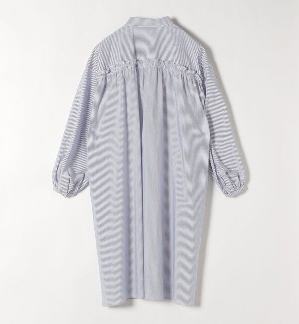 SHIPS any「SHIPS any:〈接触冷感・吸水速乾〉バック フリル ギャザー シャツワンピース」|ワンピース|