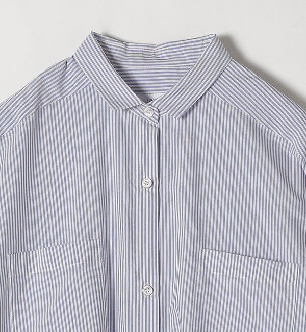 SHIPS any「SHIPS any:〈接触冷感・吸水速乾〉バック フリル ギャザー シャツワンピース」|ワンピース|