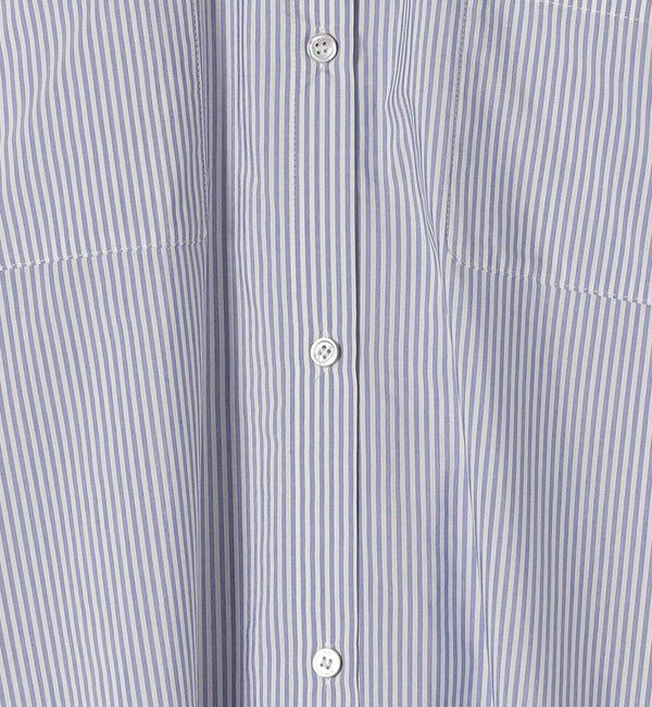 SHIPS any「SHIPS any:〈接触冷感・吸水速乾〉バック フリル ギャザー シャツワンピース」|ワンピース|