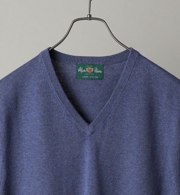 SHIPS「ALAN PAINE:12ゲージ Vネック ニットベスト」|ベスト・ジレ|