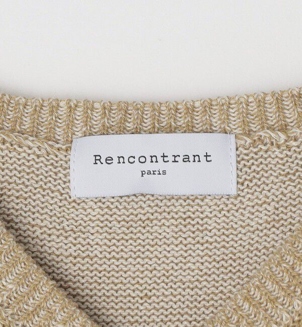 SHIPS「【SHIPS別注】Rencontrant: リネン Vネック ニットベスト」|ベスト・ジレ|