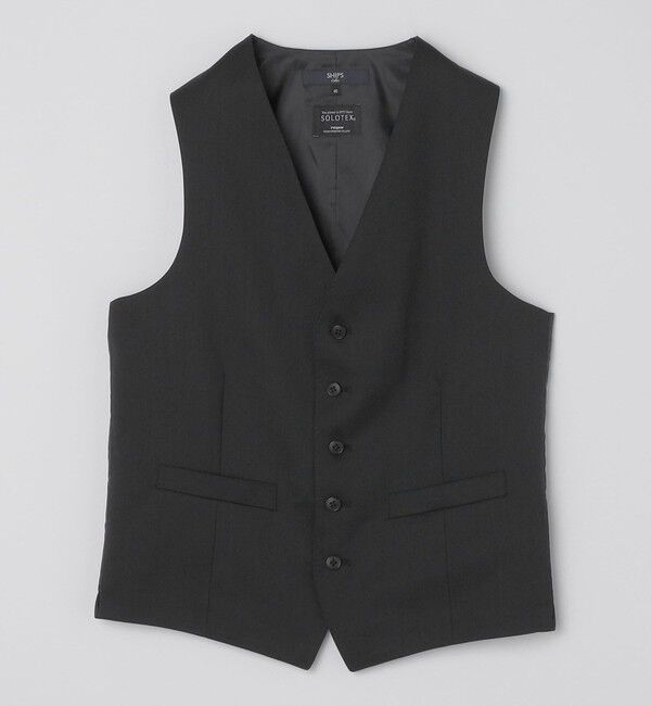 SHIPS Colors 「SHIPS Colors:〈洗濯機可能〉T/W ベスト 」|ベスト・ジレ|ブラック