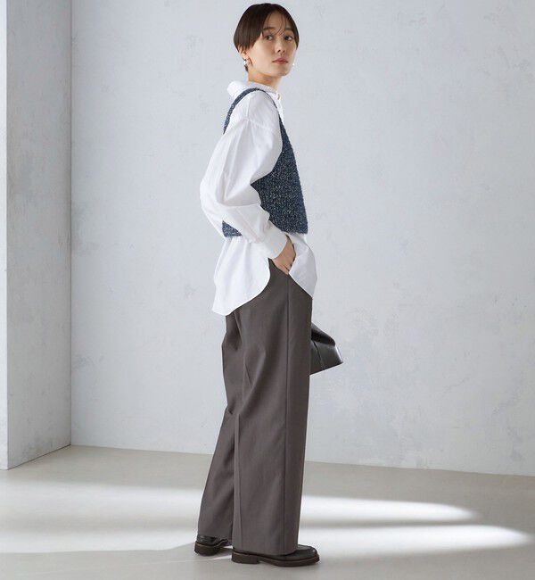 SHIPS for women「〈手洗い可能〉カールヤーン スパンコール ワンショルダー 24SS ◇」|ベスト・ジレ|