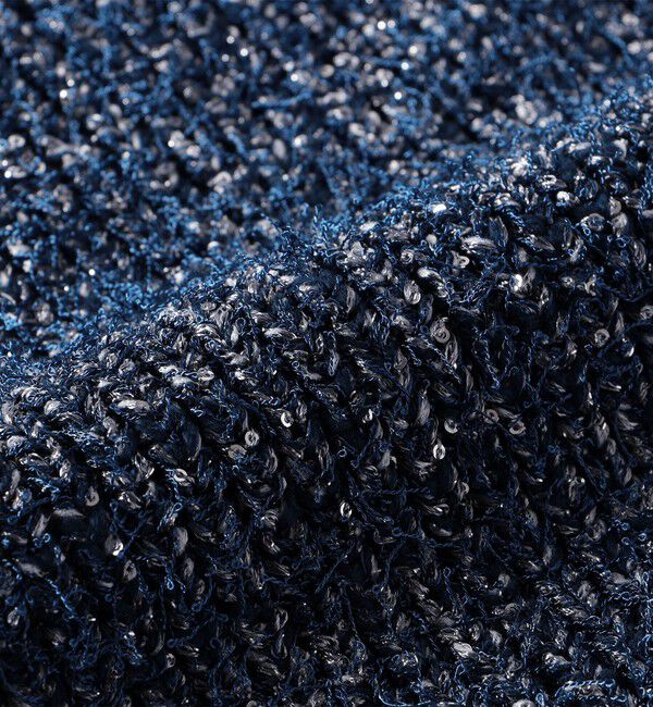 SHIPS for women「〈手洗い可能〉カールヤーン スパンコール ワンショルダー 24SS ◇」|ベスト・ジレ|