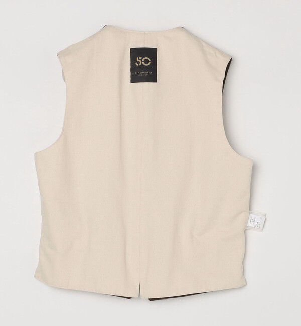 SHIPS「【SHIPS別注】CINQUANTA: スウェード ラペル ベスト」|ベスト・ジレ|