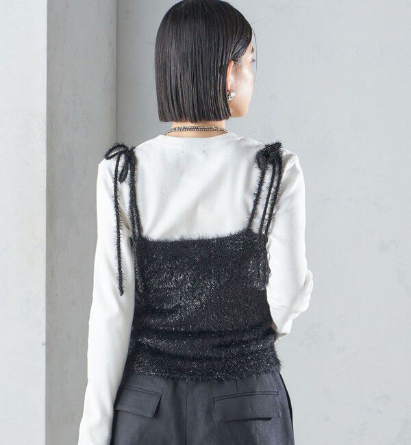 SHIPS for women「〈手洗い可能〉グリッター ラメ ビスチェ 24SS ◇」|ベスト・ジレ|