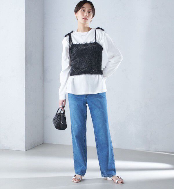 SHIPS for women「〈手洗い可能〉グリッター ラメ ビスチェ 24SS ◇」|ベスト・ジレ|