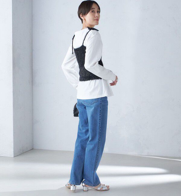 SHIPS for women「〈手洗い可能〉グリッター ラメ ビスチェ 24SS ◇」|ベスト・ジレ|