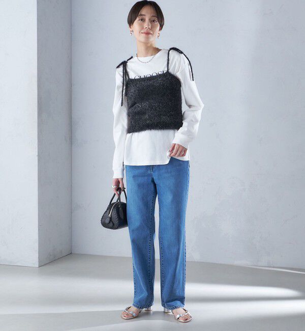 SHIPS for women「〈手洗い可能〉グリッター ラメ ビスチェ 24SS ◇」|ベスト・ジレ|