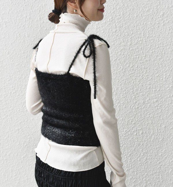 SHIPS for women「〈手洗い可能〉グリッター ラメ ビスチェ 24SS ◇」|ベスト・ジレ|