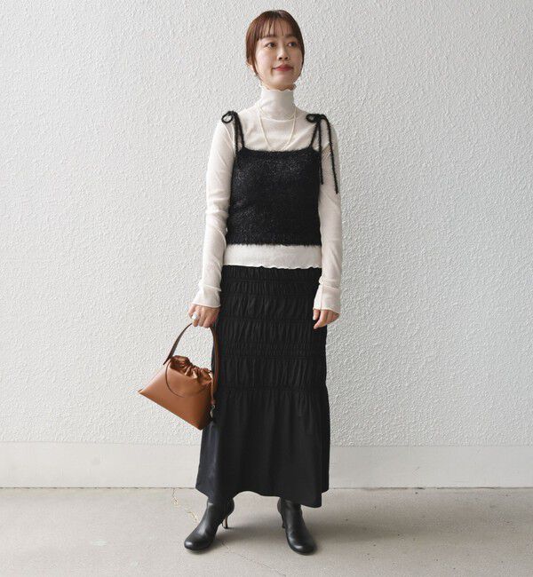 SHIPS for women「〈手洗い可能〉グリッター ラメ ビスチェ 24SS ◇」|ベスト・ジレ|