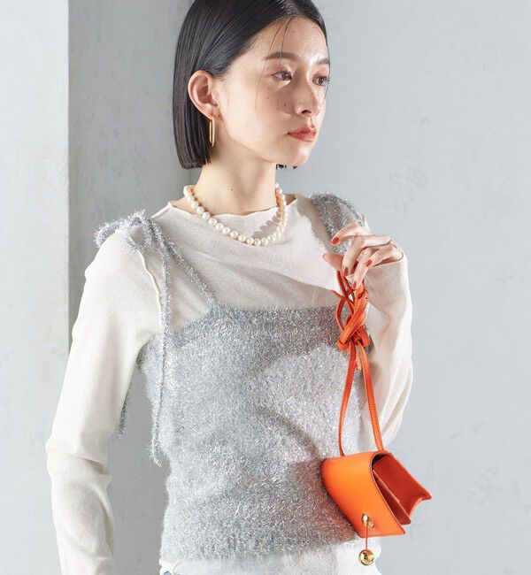 SHIPS for women「〈手洗い可能〉グリッター ラメ ビスチェ 24SS ◇」|ベスト・ジレ|