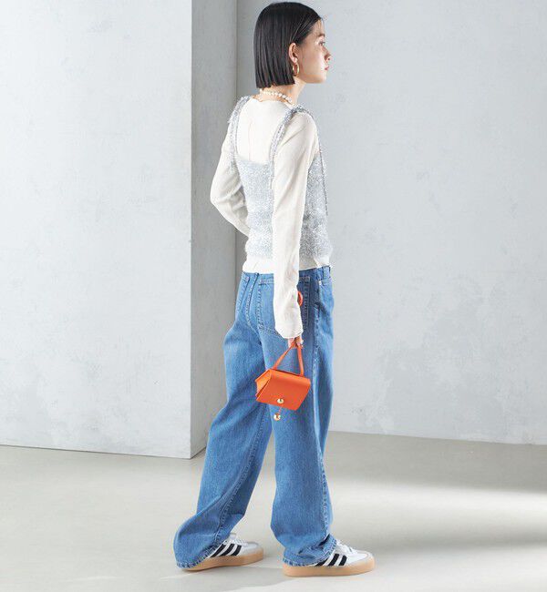 SHIPS for women「〈手洗い可能〉グリッター ラメ ビスチェ 24SS ◇」|ベスト・ジレ|