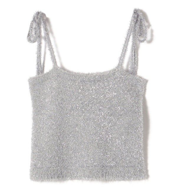 SHIPS for women「〈手洗い可能〉グリッター ラメ ビスチェ 24SS ◇」|ベスト・ジレ|