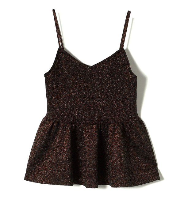 SHIPS for women「*〈手洗い可能〉ラメ ペプラム キャミソール 24SS ◇」|ベスト・ジレ|