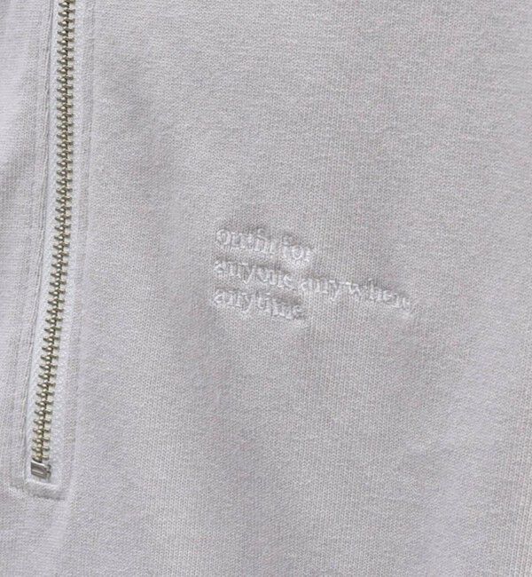 SHIPS any「SHIPS any: COTTON USA ワンポイント ロゴ ハーフジップ Tシャツ◇」|Tシャツ・カットソー|