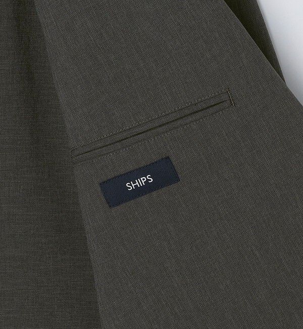 SHIPS「SHIPS:〈手洗い可能/セットアップ対応〉RIRANCHA(R) 2ボタン ジャケット」|テーラードジャケット|