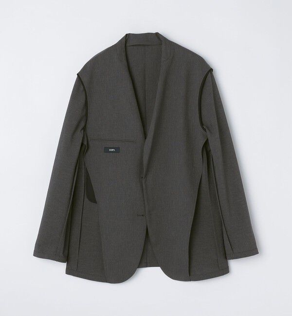 SHIPS「SHIPS:〈手洗い可能/セットアップ対応〉RIRANCHA(R) 2ボタン ジャケット」|テーラードジャケット|