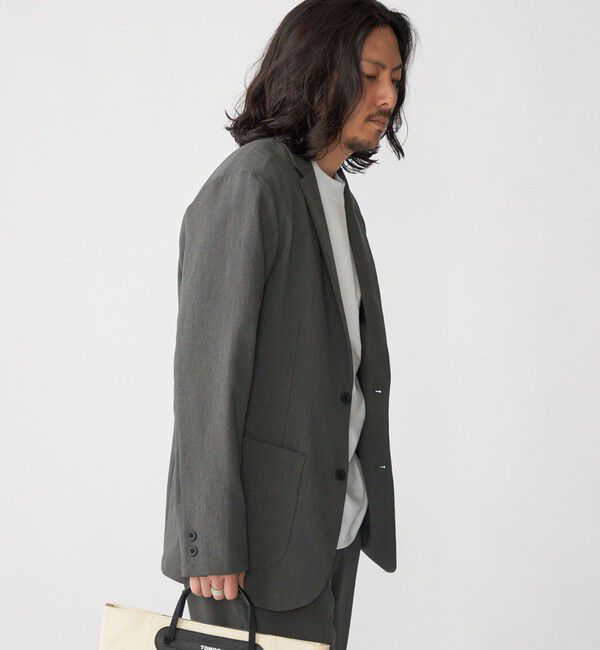 SHIPS「SHIPS:〈手洗い可能/セットアップ対応〉RIRANCHA(R) 2ボタン ジャケット」|テーラードジャケット|