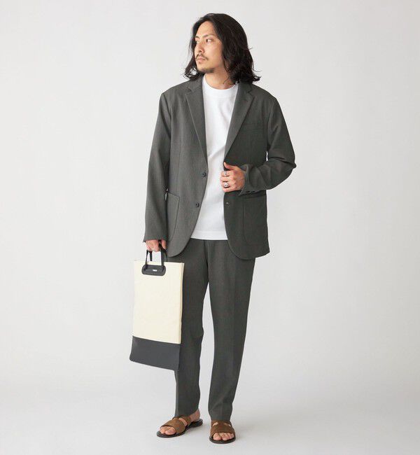 SHIPS「SHIPS:〈手洗い可能/セットアップ対応〉RIRANCHA(R) 2ボタン ジャケット」|テーラードジャケット|