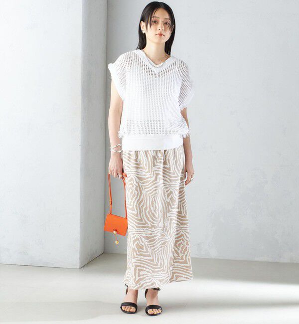 SHIPS for women「〈手洗い可能〉メッシュ 編み 前後 ２WAY ニット ベスト ◇」|ベスト・ジレ|