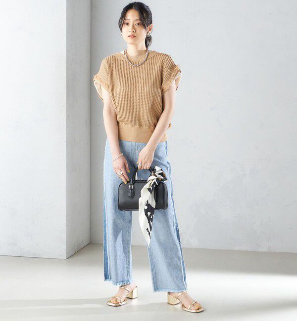 SHIPS for women「〈手洗い可能〉メッシュ 編み 前後 ２WAY ニット ベスト ◇」|ベスト・ジレ|