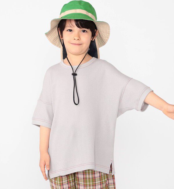 SHIPS KIDS「THYARD:100～125cm / ワッフル 半袖 TEE」|Tシャツ・カットソー|