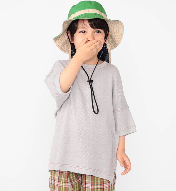 SHIPS KIDS「THYARD:100～125cm / ワッフル 半袖 TEE」|Tシャツ・カットソー|