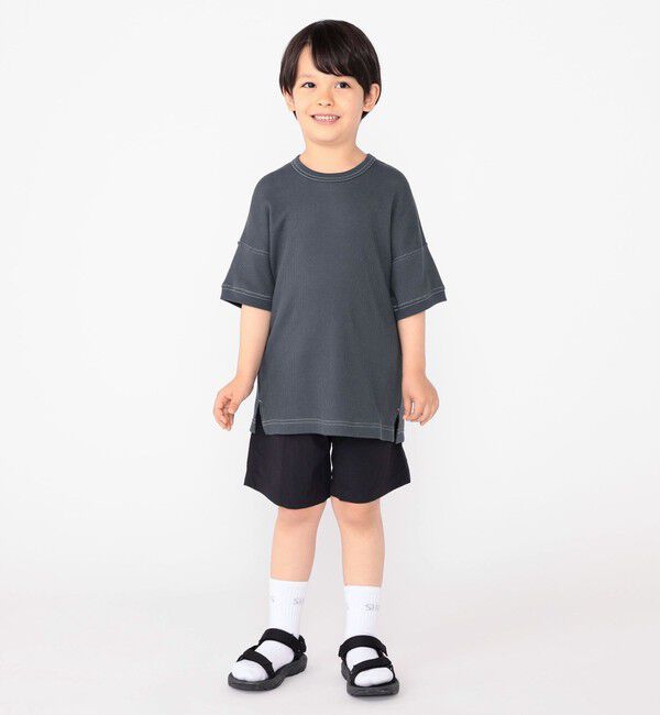 SHIPS KIDS「THYARD:100～125cm / ワッフル 半袖 TEE」|Tシャツ・カットソー|