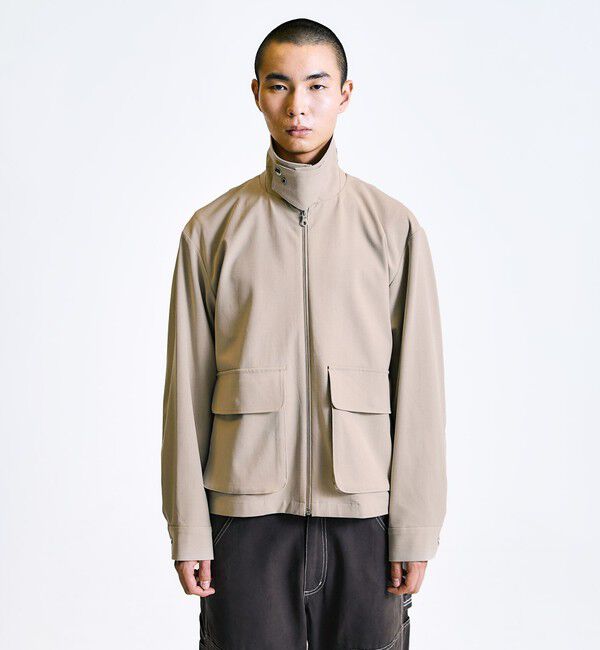 SHIPS「City Ambient Products: ウールライク ジップ ブルゾン (セットアップ対応)」|ブルゾン・スタジャン|