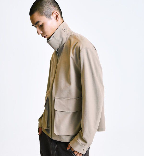SHIPS「City Ambient Products: ウールライク ジップ ブルゾン (セットアップ対応)」|ブルゾン・スタジャン|