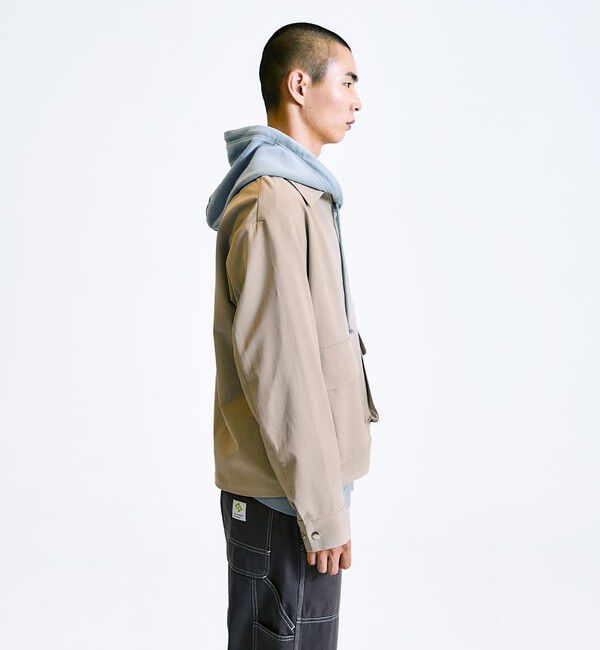 SHIPS「City Ambient Products: ウールライク ジップ ブルゾン (セットアップ対応)」|ブルゾン・スタジャン|