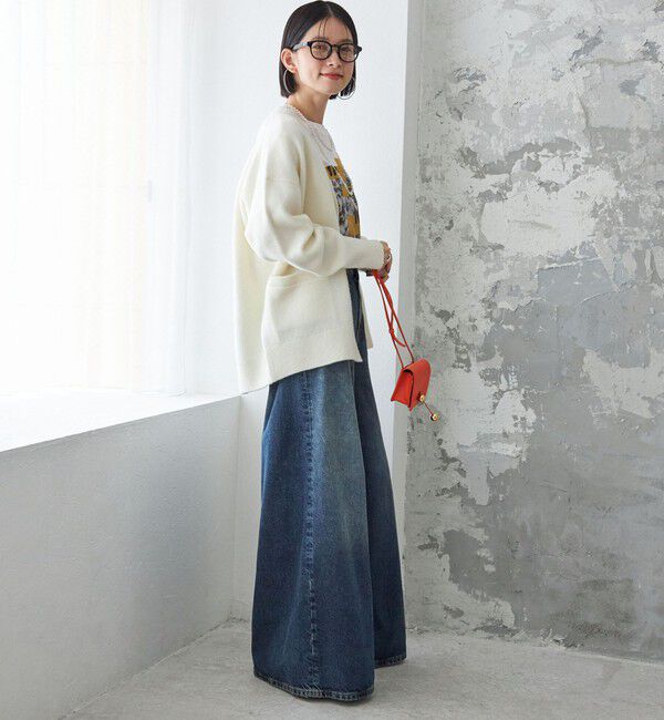 SHIPS for women「〈手洗い可能〉7G ウール カシミヤ Vネック カーディガン」|カーディガン|