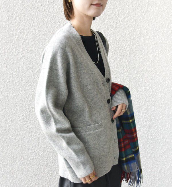 SHIPS for women「〈手洗い可能〉7G ウール カシミヤ Vネック カーディガン」|カーディガン|