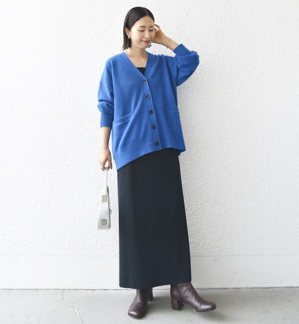 SHIPS for women「〈手洗い可能〉7G ウール カシミヤ Vネック カーディガン」|カーディガン|