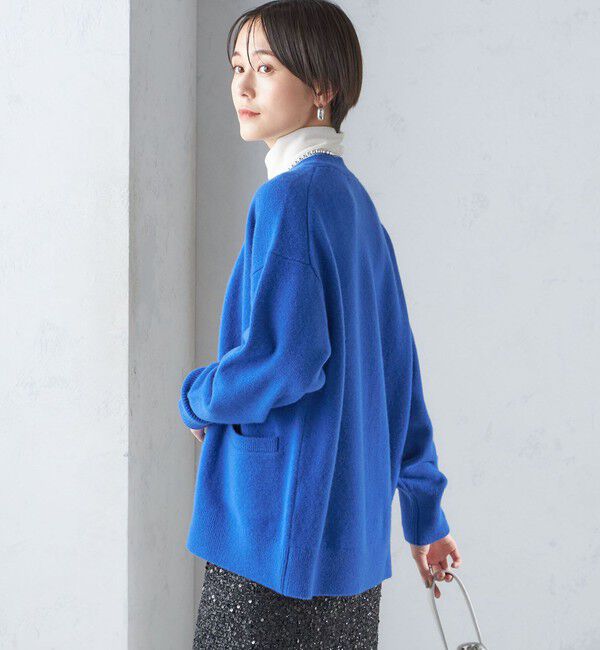 SHIPS for women「〈手洗い可能〉7G ウール カシミヤ Vネック カーディガン」|カーディガン|