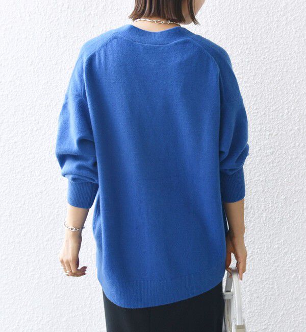 SHIPS for women「〈手洗い可能〉7G ウール カシミヤ Vネック カーディガン」|カーディガン|