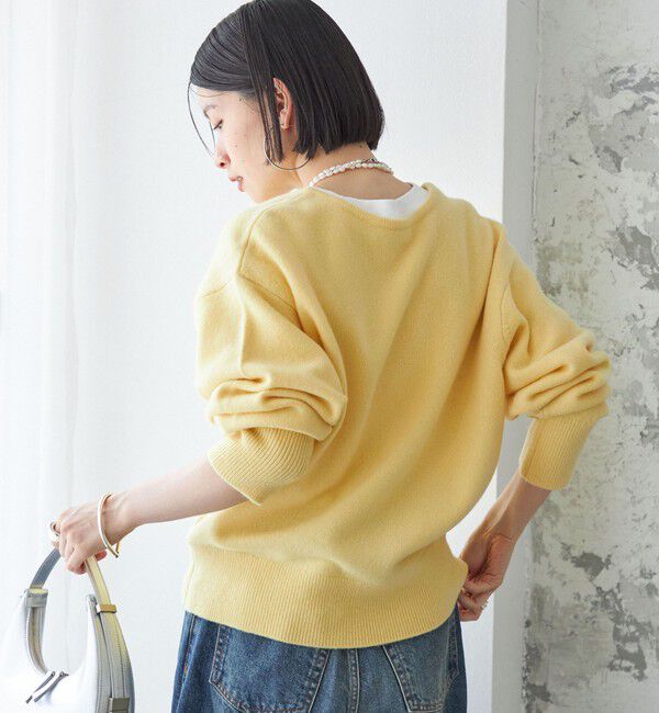 SHIPS for women「〈手洗い可能〉7G ウール カシミヤ ヘンリーネック 2WAY プルオーバー」|ニット・セーター|