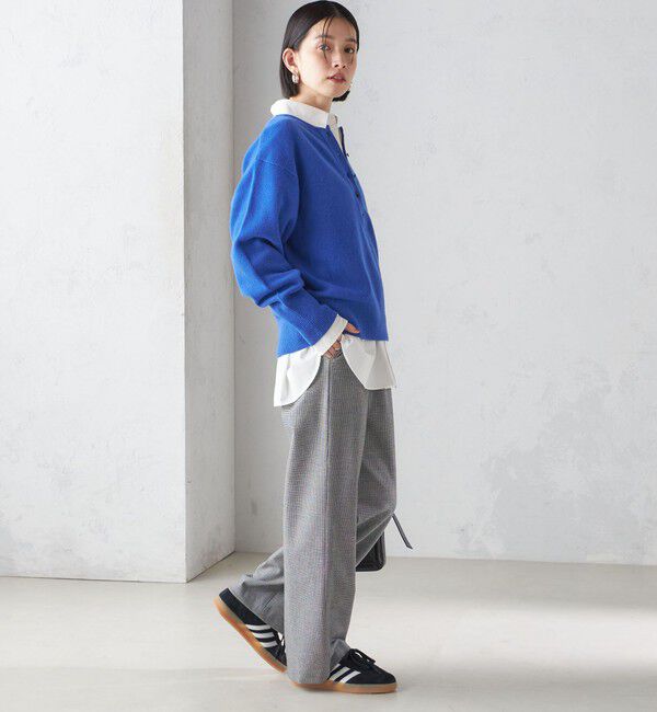 SHIPS for women「〈手洗い可能〉7G ウール カシミヤ ヘンリーネック 2WAY プルオーバー」|ニット・セーター|